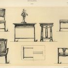 Design sheet - design for chairs and tables