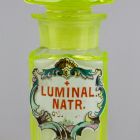 Pharmacy bottle with stopper - With the inscription "LUMINAL. / NATR."