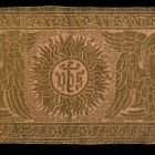 Border fragment - with cherub heads and IHS monogramm