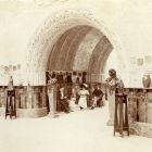 Exhibition photograph - entrance hall of the Hungarian Pavilion: passage towards the exhibition hall, Milan Universal Exposition 1906