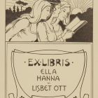 Ex-libris (bookplate) - Ella Hanna u. Lisbet Ott