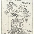 Ex-libris (bookplate) - Marie Burger