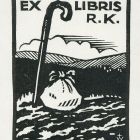 Ex-libris (bookplate) - R. K. (Károly Radványi?)