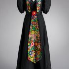 Evening dress with overcoat