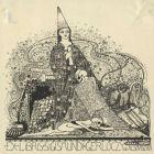 Ex-libris (bookplate) - Zsigmond Gerlóczy of Alsóviszoka