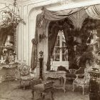 Exhibition photograph - neo-Rococo women's salon designed by Samu Kramer at the Millennial Exhibition