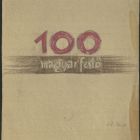 Plan - book binding for the work "100 magyar festő" (100 Hungarian painters) by Zolán Pipics dr.