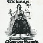 Ex-libris (bookplate) - Dr. Elemér Konkoly