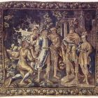 Tapestry - Trébace questions Epicharist (scene from Roman history)