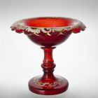 Footed bowl - Decorated with enamels and gilded