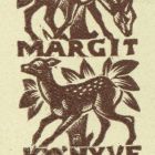 Ex-libris (bookplate) - The book of Margit Pintér