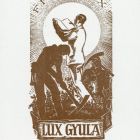 Ex-libris (bookplate) - Book of Gyula Lux