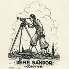 Ex-libris (bookplate) - The book of Sándor Deme