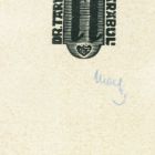 Ex-libris (bookplate) - From the library of Dr. László Tary