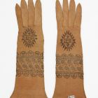 Pontifical gloves - IHS monogram on the palm of hand