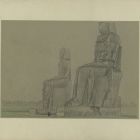 Drawing - colossus' of Memnon