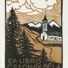 Ex-libris (bookplate) - Béla Csernák