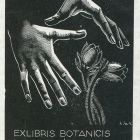 Ex-libris (bookplate) - botanicis Dr. M. Ujvárosi