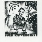 Occasional graphics - Happy New Year 1938 Imre Weisz