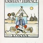 Ex-libris (bookplate) - Book of Ferencz Csorián