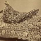 Photograph - ornamental saddle, from the Esterhazy Treasury, Frakno,at the Exhibition of Applied Arts, 1876