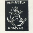 Ex-libris (bookplate) - Book of Béla Andor