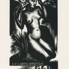Ex-libris (bookplate) - eroticis Dr K. S.