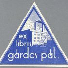 Ex-libris (bookplate) - Pál Gárdos