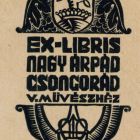 Ex-libris (bookplate) - Árpád Nagy Csongrád