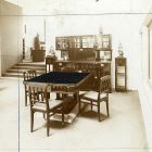 Exhibition photograph - József Mocsay' s dininig room furniture, Christmas Exhibition of The Association of Applied Arts 1903