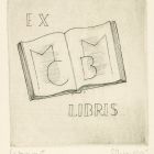 Ex-libris (bookplate) - MC MB