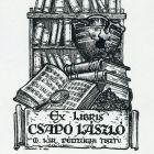 Ex-libris (bookplate) - László Csapó Hungarian Royal Financial Officer