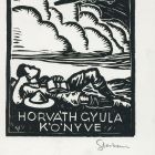 Ex-libris (bookplate) - Book of Gyula Horváth
