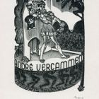 Ex-libris (bookplate) - Theatralis André Vercammen