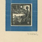 Ex-libris (bookplate) - D E