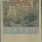 Design - picture postcard with the image of Vajdahunyad Castle