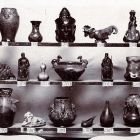 Photograph - Glazed vases, sculptures, vessels designed by Herman August Kaehler, Paris World’s Fair 1900