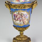 Ornamental vessel with lid