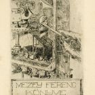 Ex-libris (bookplate) - The book of Ferenc Mezey