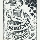 Ex-libris (bookplate) - Book of Szirénke