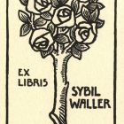 Ex-libris (bookplate) - Sybil Waller