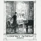 Ex-libris (bookplate) - Book of Ágnes Ledofsky