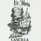 Ex-libris (bookplate) - Nicklos Cancilla