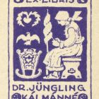 Ex-libris (bookplate) - The wife of Dr. Kálmán Jüngling