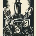 Ex-libris (bookplate) - Book of Dr. Endre Csatkai