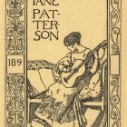 Ex-libris (bookplate) - Jane Patterson