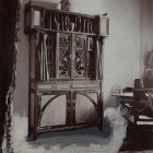 Exhibition photograph - bookcase, Exhibition of Applied Arts at Szeged 1901