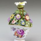 Perfume bottle - in the shape of a flower pot