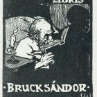 Ex-libris (bookplate) - Book of Sándor Bruck