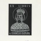 Ex-libris (bookplate) - v. István Erdélyi